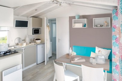 2-bedroom mobile home (28m²) - semi-covered terrace