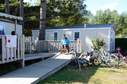 Accessible mobile home - access ramp